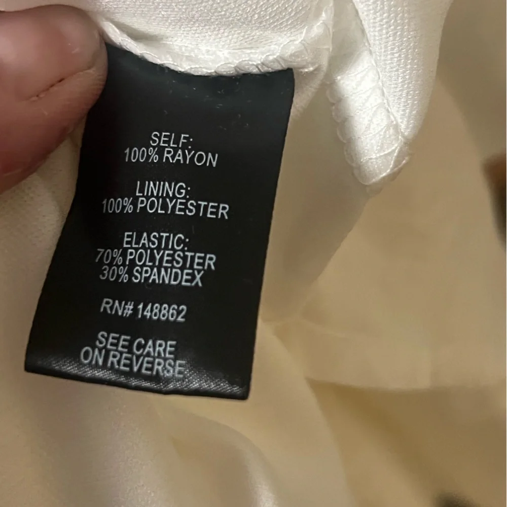 Torrid NWT ivory off the shoulder smocked long bell sleeve skater mini dress - Picture 11 of 12